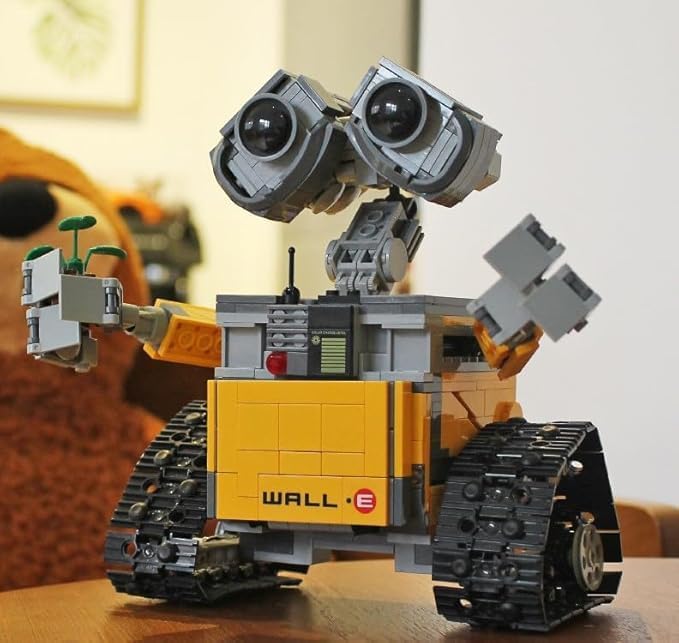 Skyprime Wall-E - Modelo de robot inspirado en Lego, regalo de juguete de bloques de construcción de rompecabezas, 7.1 pulgadas