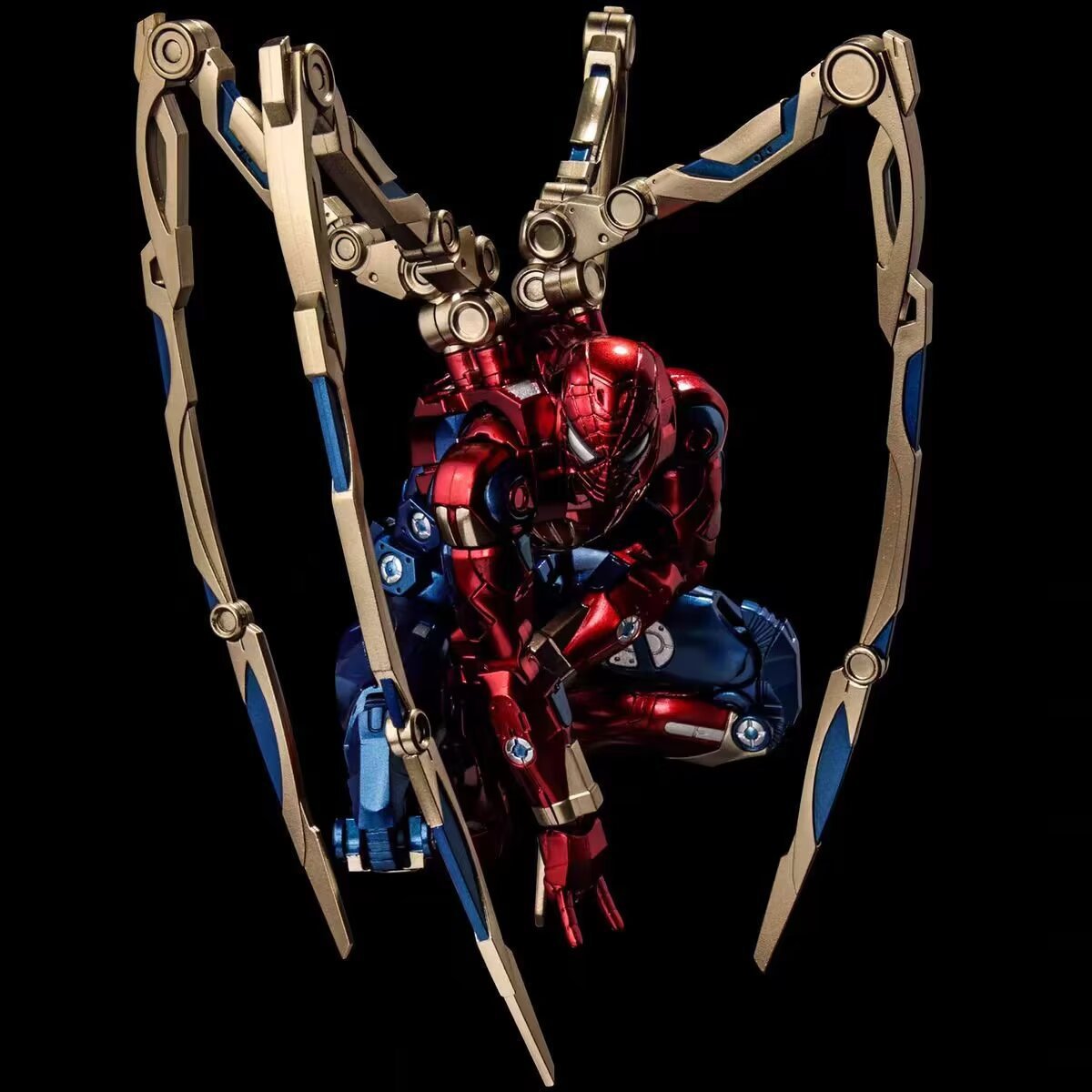 Iron Spider-Man figure, armored joints, movable ornaments model