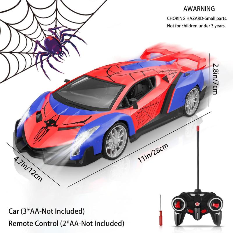 Spider Remote Control Car, 1 Box Fast RC Car Toy with Light & Controller, Hobby Race Car Toy, Birthday Gift Ideas, Christmas Gift