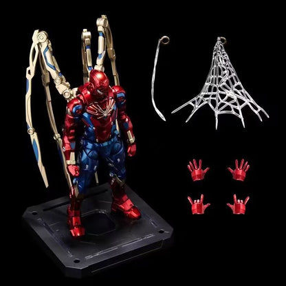 Iron Spider-Man figure, armored joints, movable ornaments model